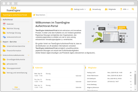TeamEngine startsida
